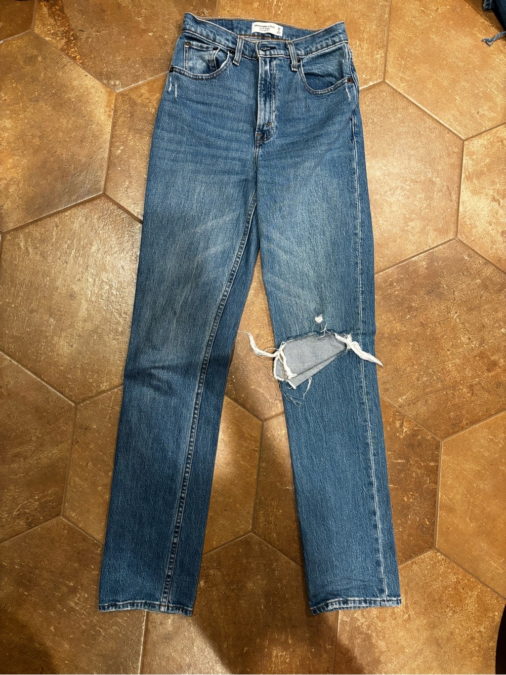Abercrombie & Fitch The 90s Straight Ultra High Rise -26 long